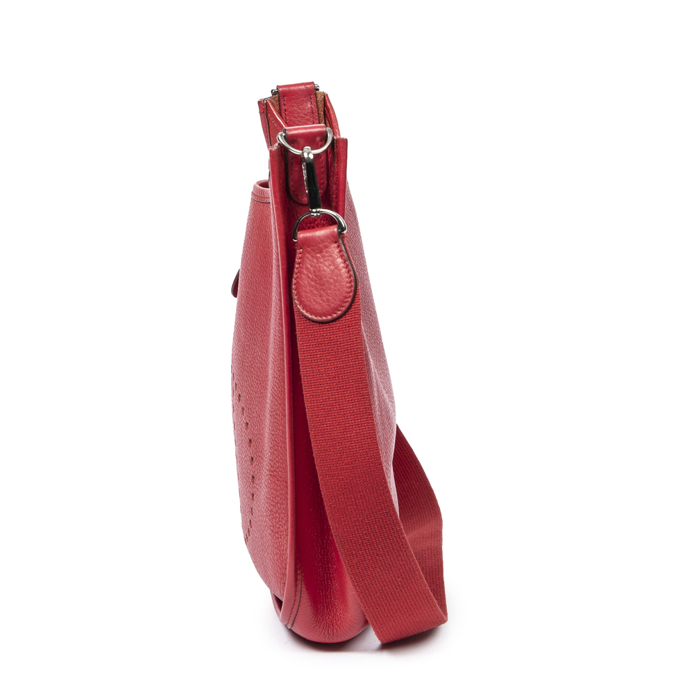Hermes Evelyne I PM in Red Togo Leather - Picture 3 of 7